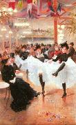 Jean Beraud Le Cafe de Paris oil painting artist